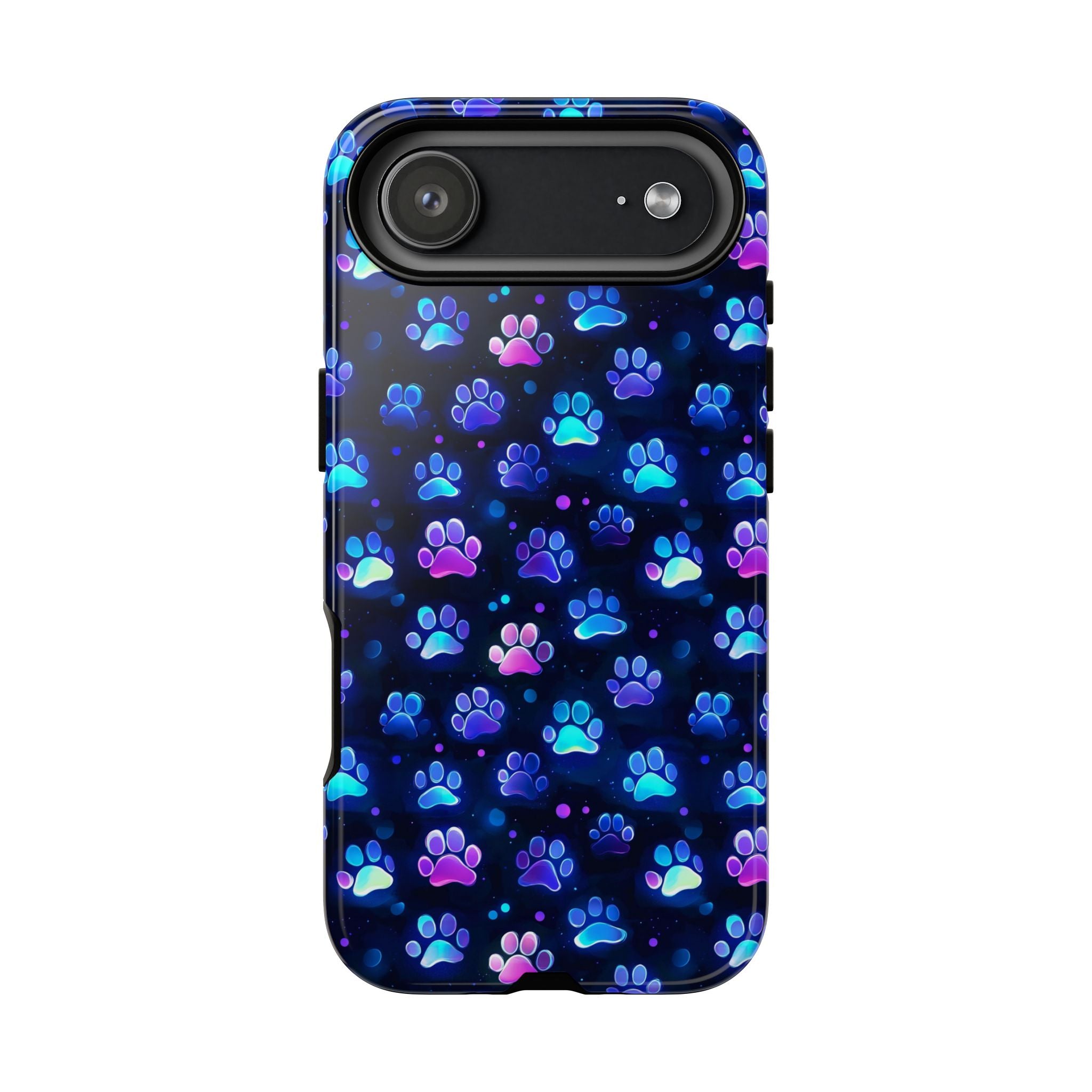 Neon Paw Print Phone Case | Tough Case
