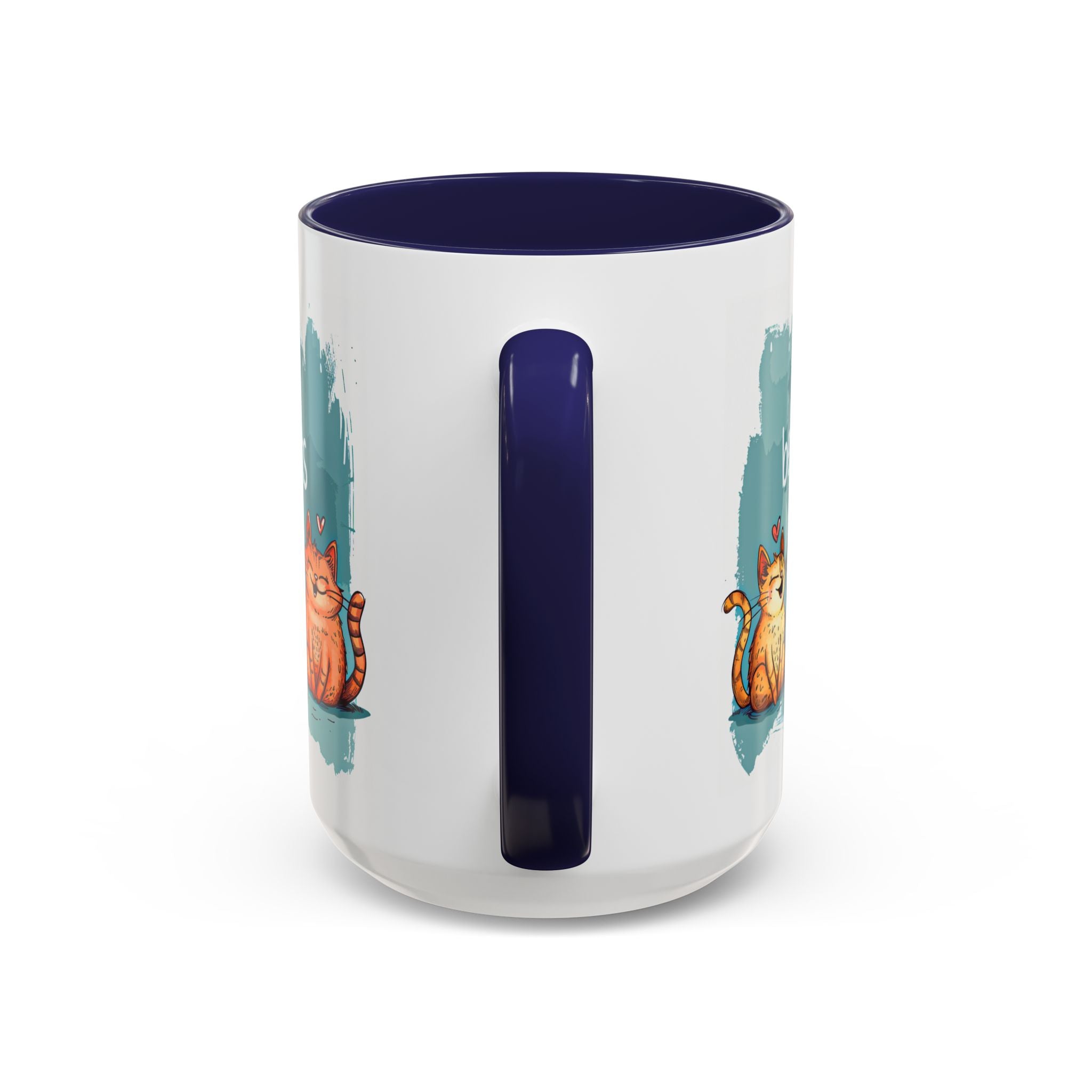 Life Is Better With Cats Coffee Mug | Accent Two-Tone Mug