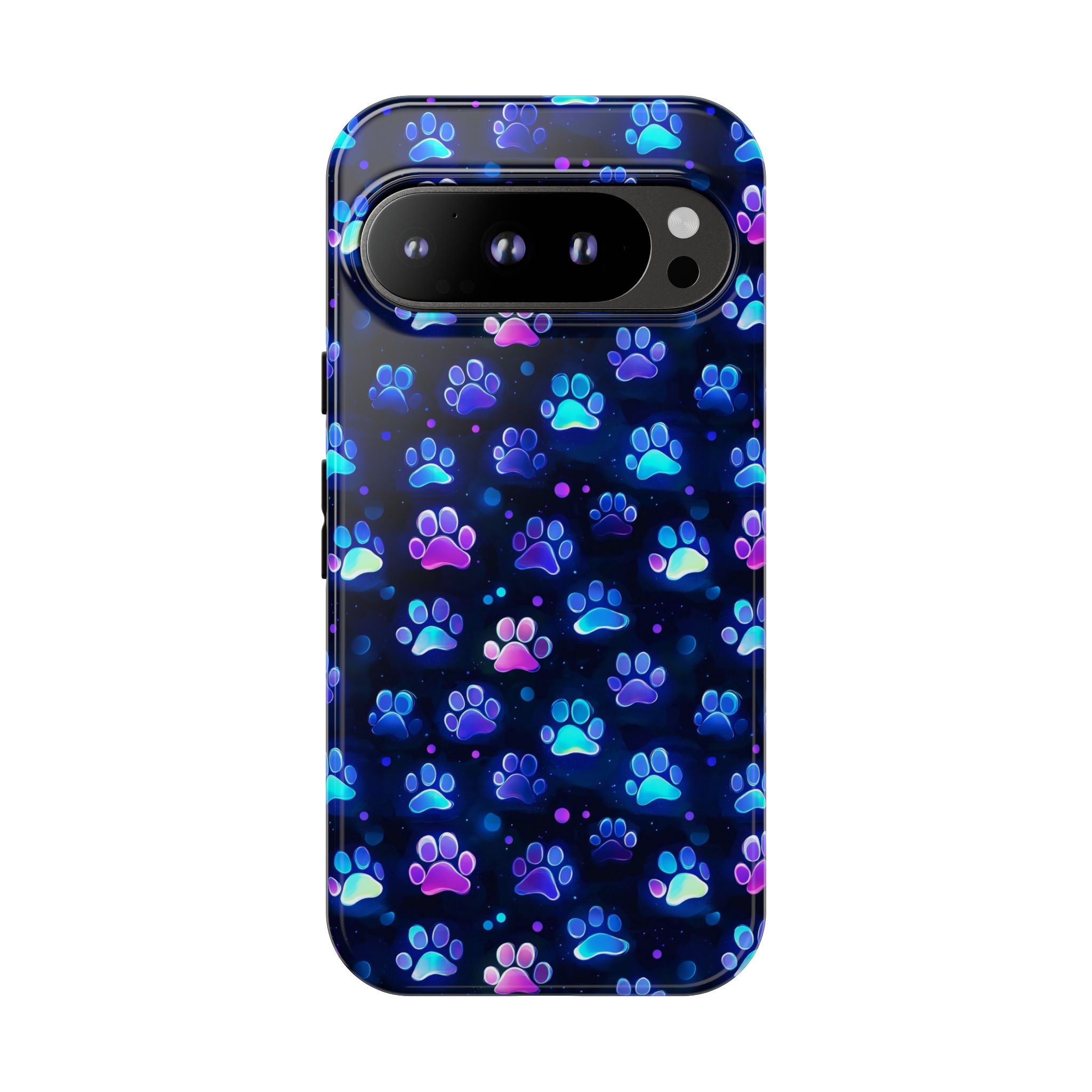 Neon Paw Print Phone Case | Tough Case