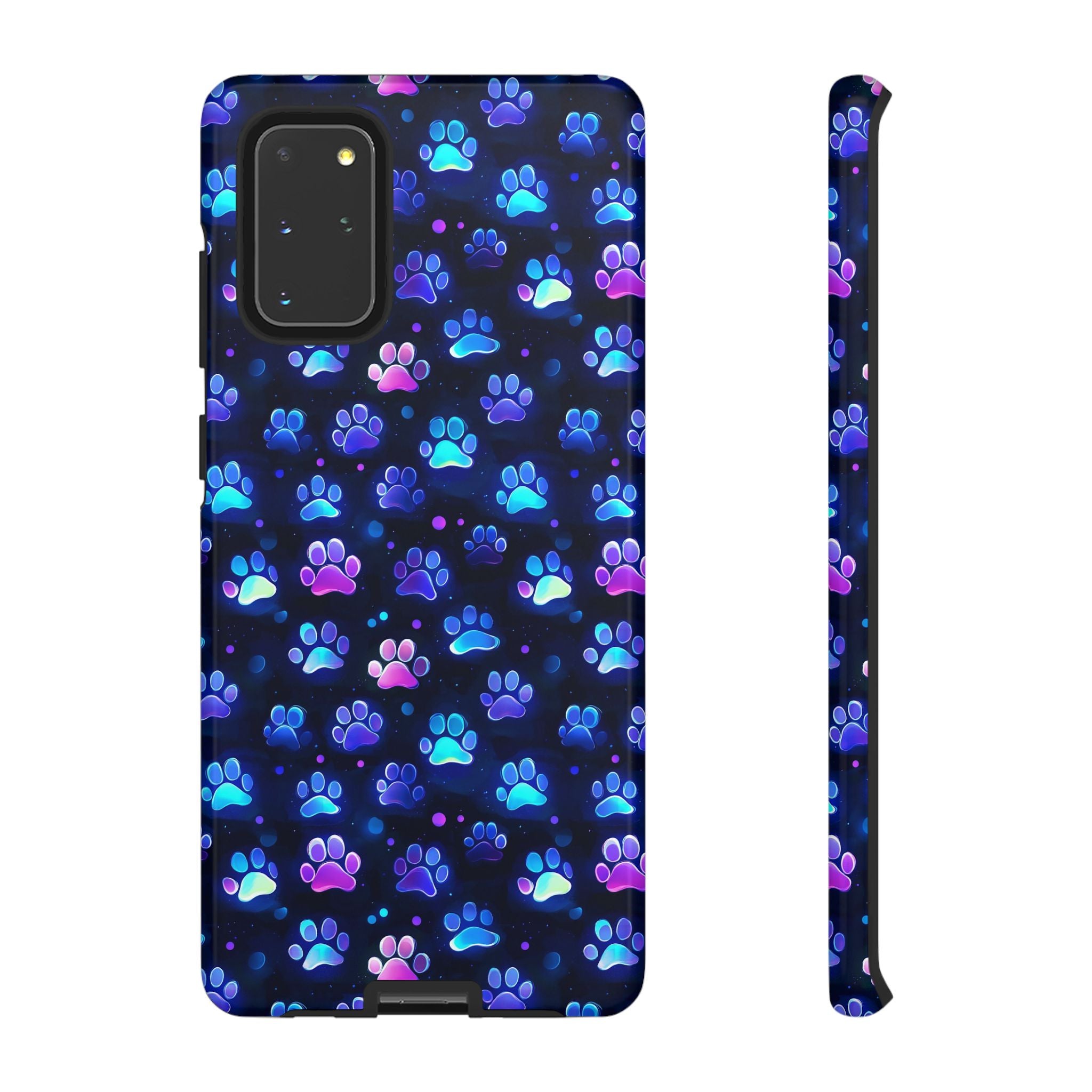 Neon Paw Print Phone Case | Tough Case