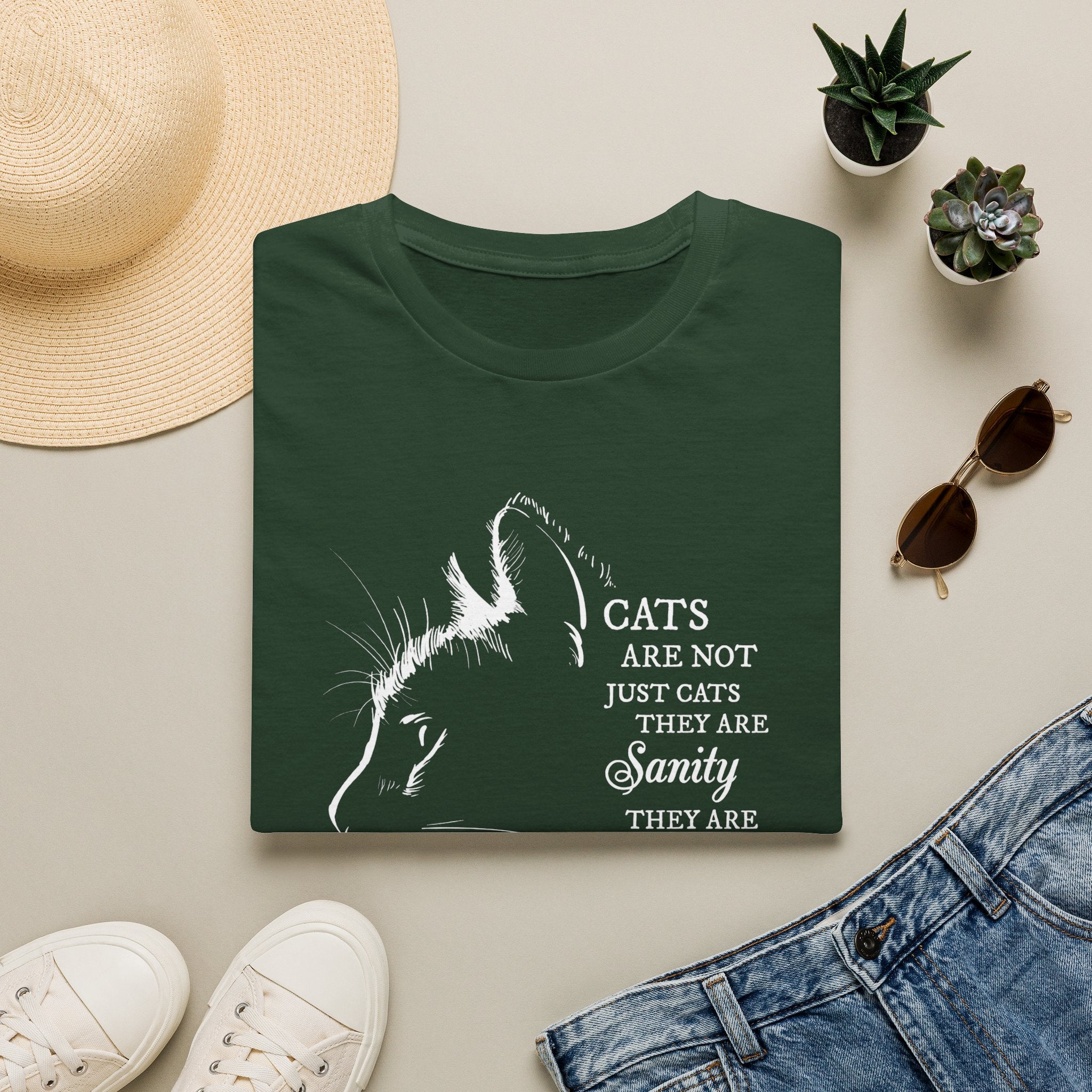 Cat Silhouette Quote T-Shirt | Cat Lovers Tee, Feline Friendship Design