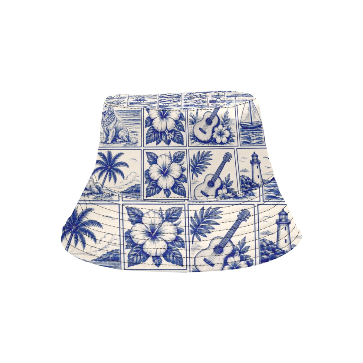 Golden Retriever Doggie Surf Style Summer Bucket Hat