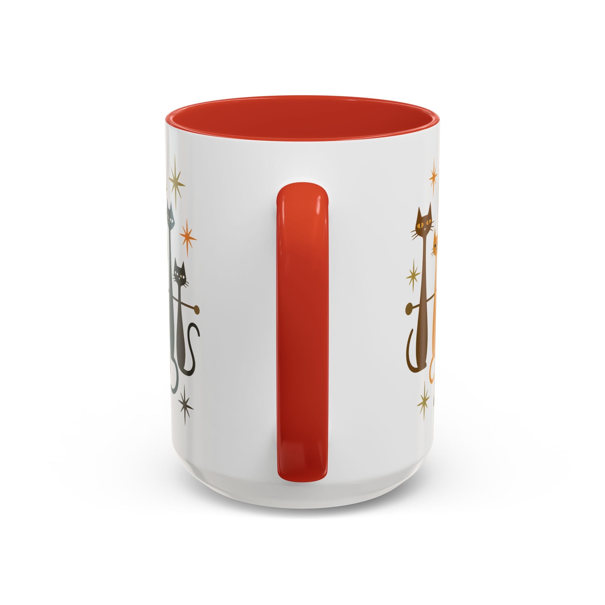 Retro Mid-Century Cats 1950s 1960s Accent Coffee Mug | 11oz 15oz