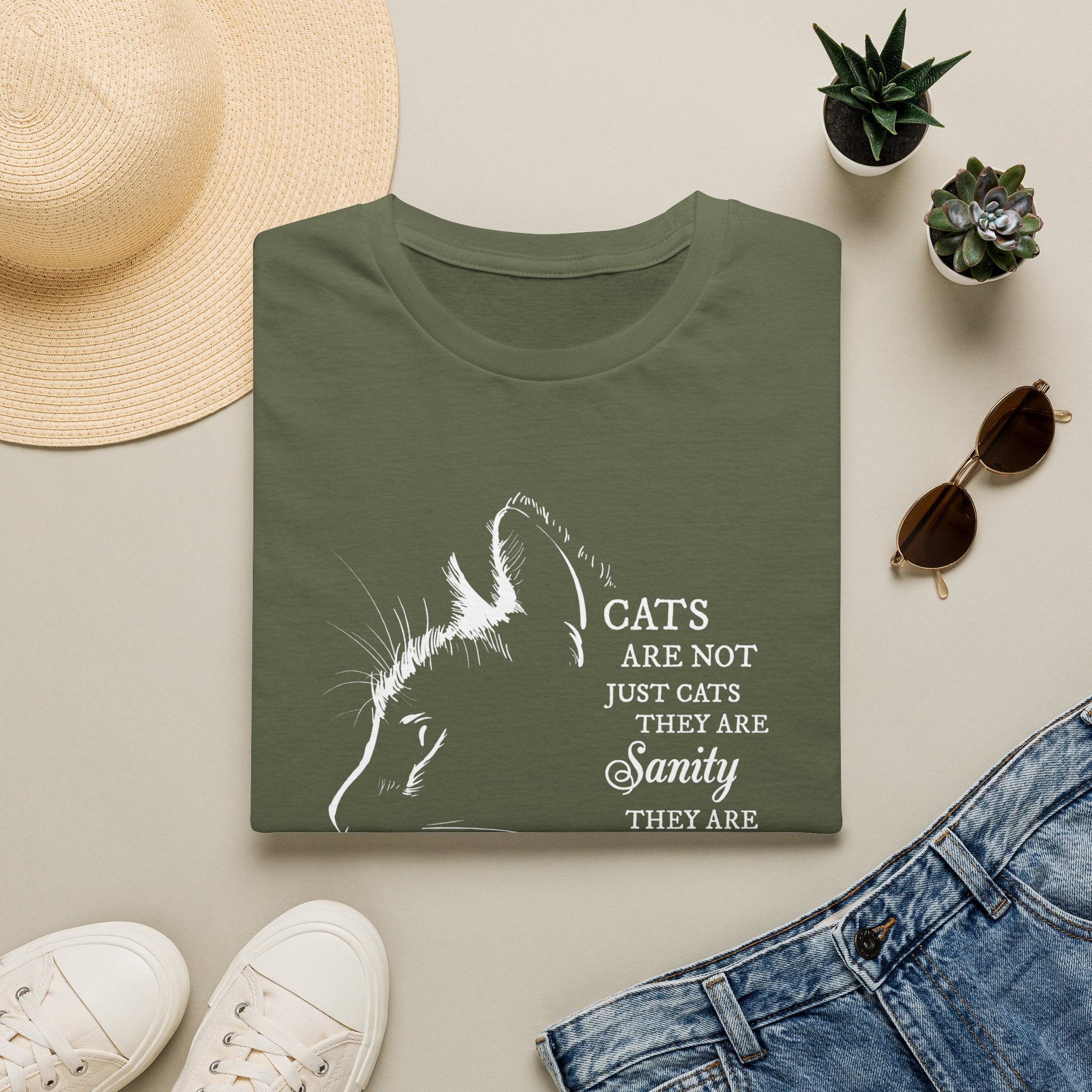Cat Silhouette Quote T-Shirt | Cat Lovers Tee, Feline Friendship Design