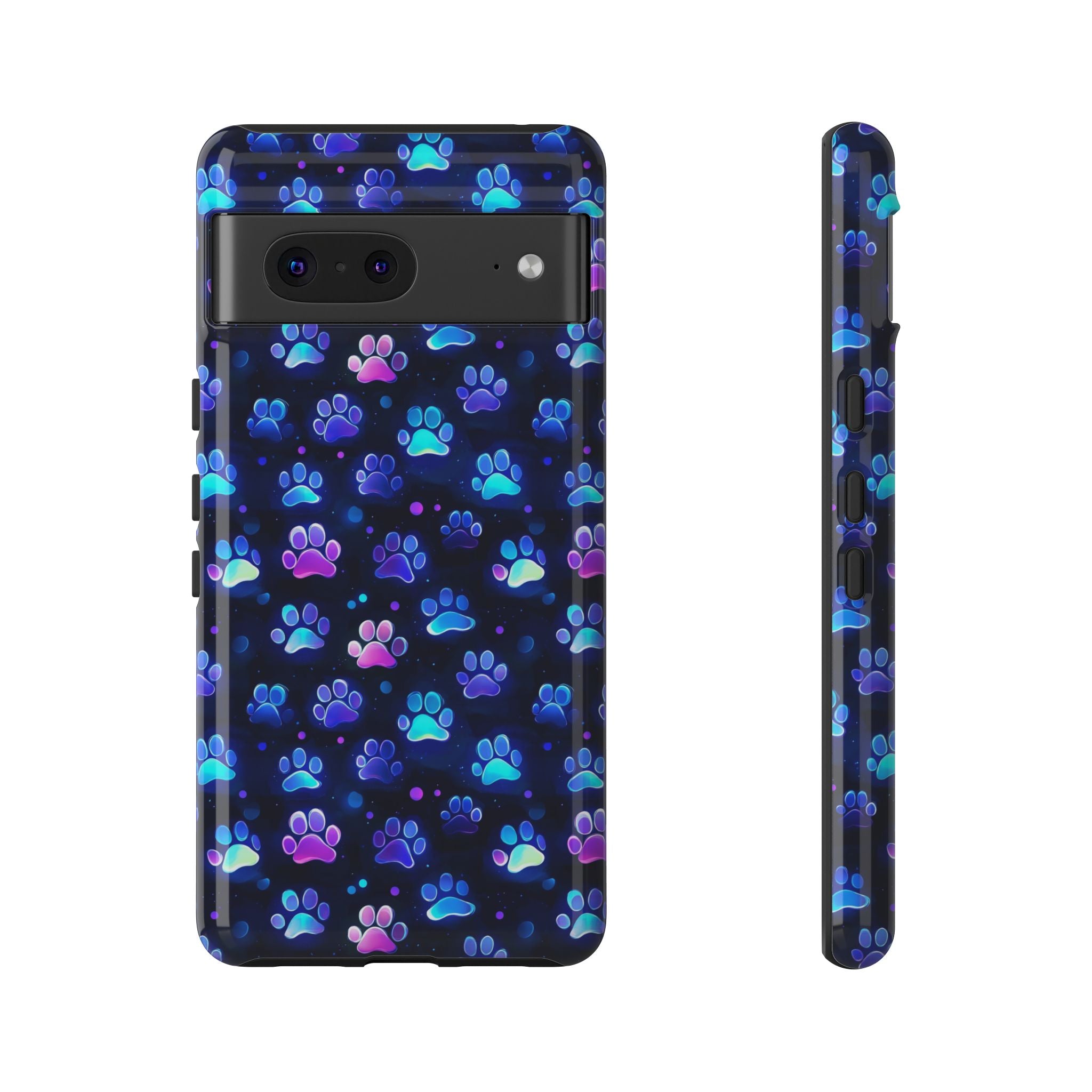 Neon Paw Print Phone Case | Tough Case