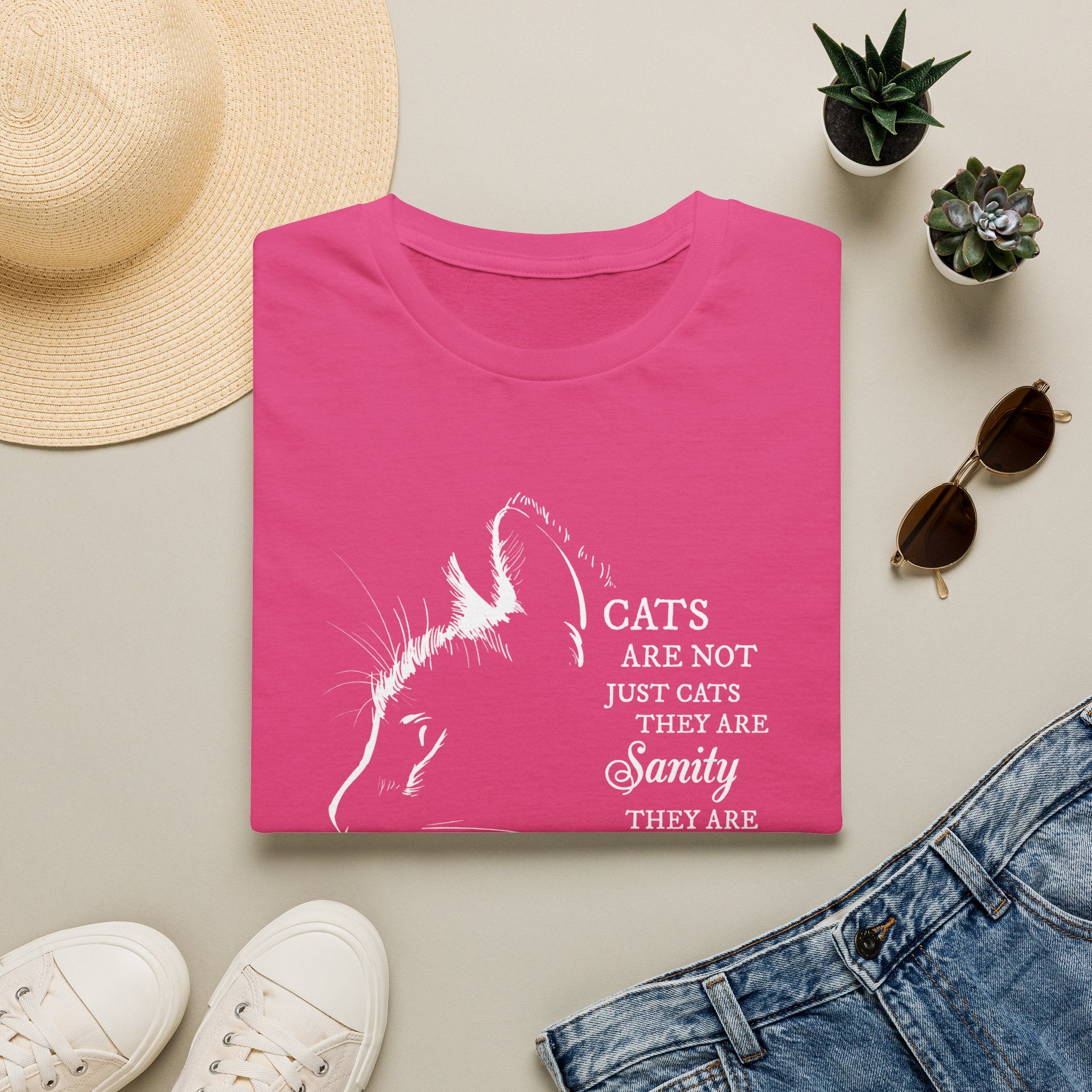 Cat Silhouette Quote T-Shirt | Cat Lovers Tee, Feline Friendship Design
