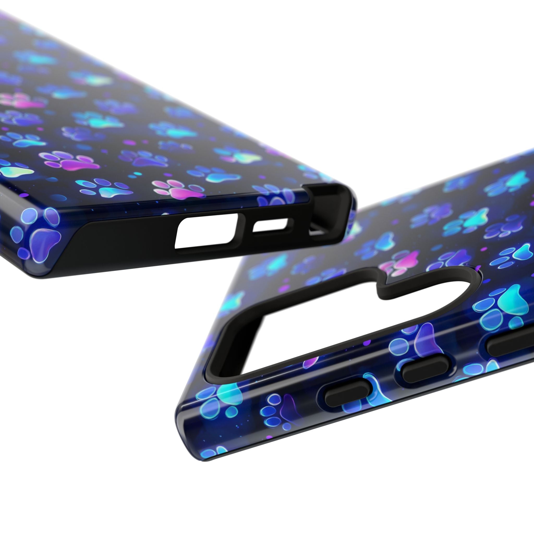 Neon Paw Print Phone Case | Tough Case