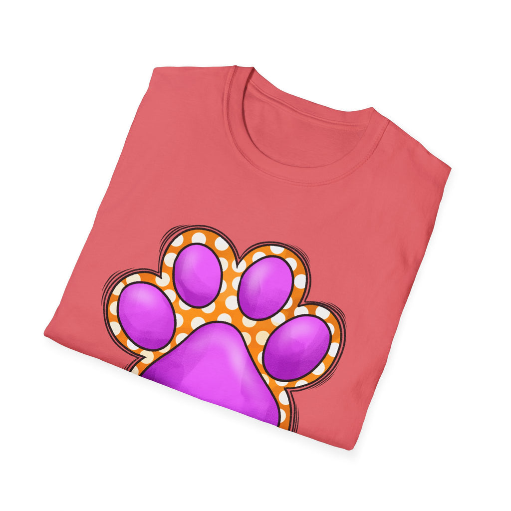 Pink Paw Print T-Shirt | Cute Animal Paw Graphic Tee