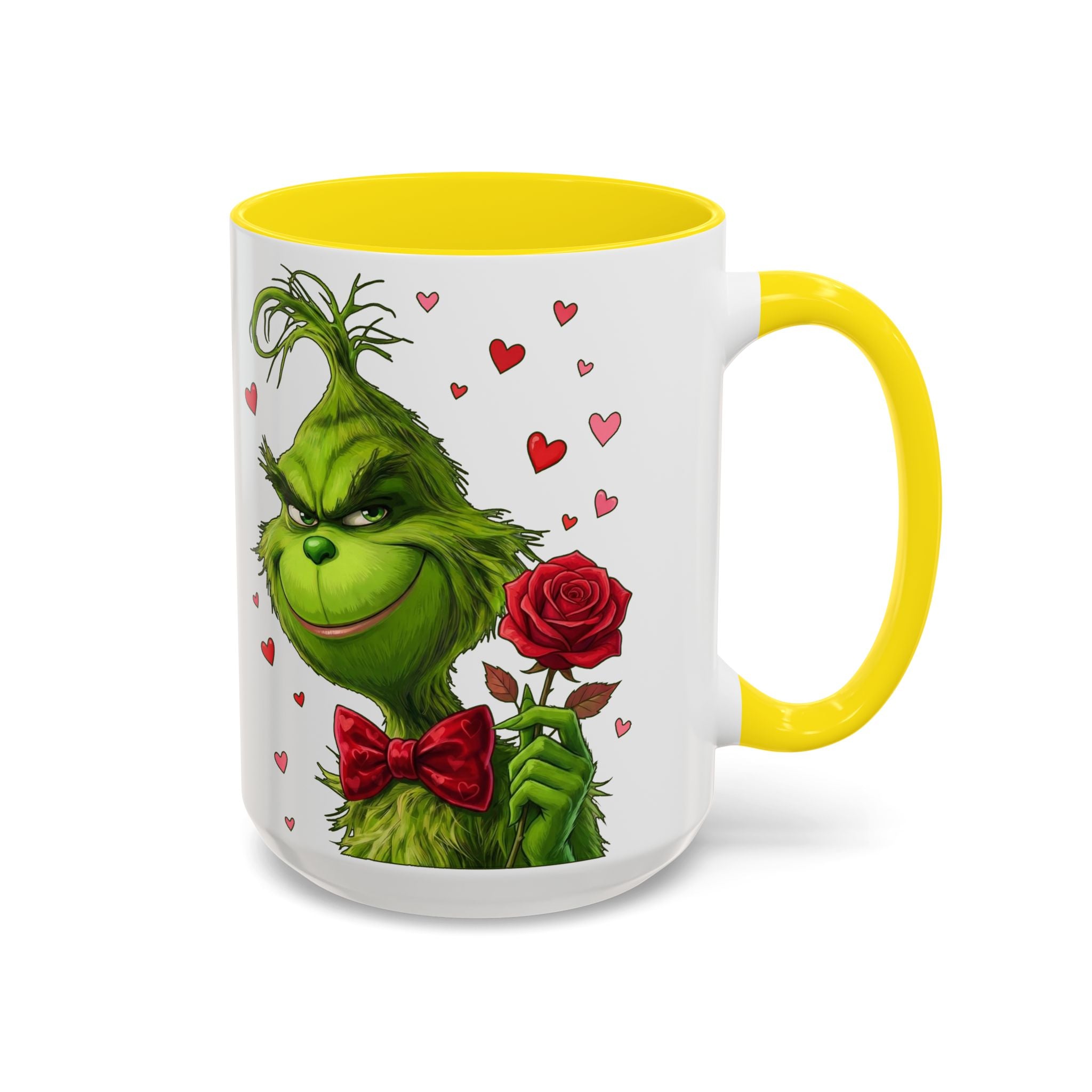 Grinch Holding Rose Mug | Accent Coffee Mug