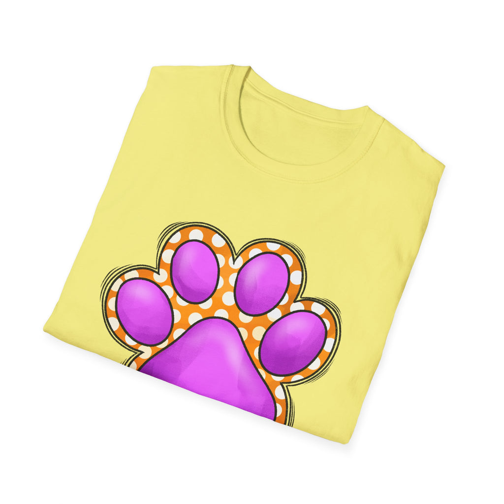 Pink Paw Print T-Shirt | Cute Animal Paw Graphic Tee