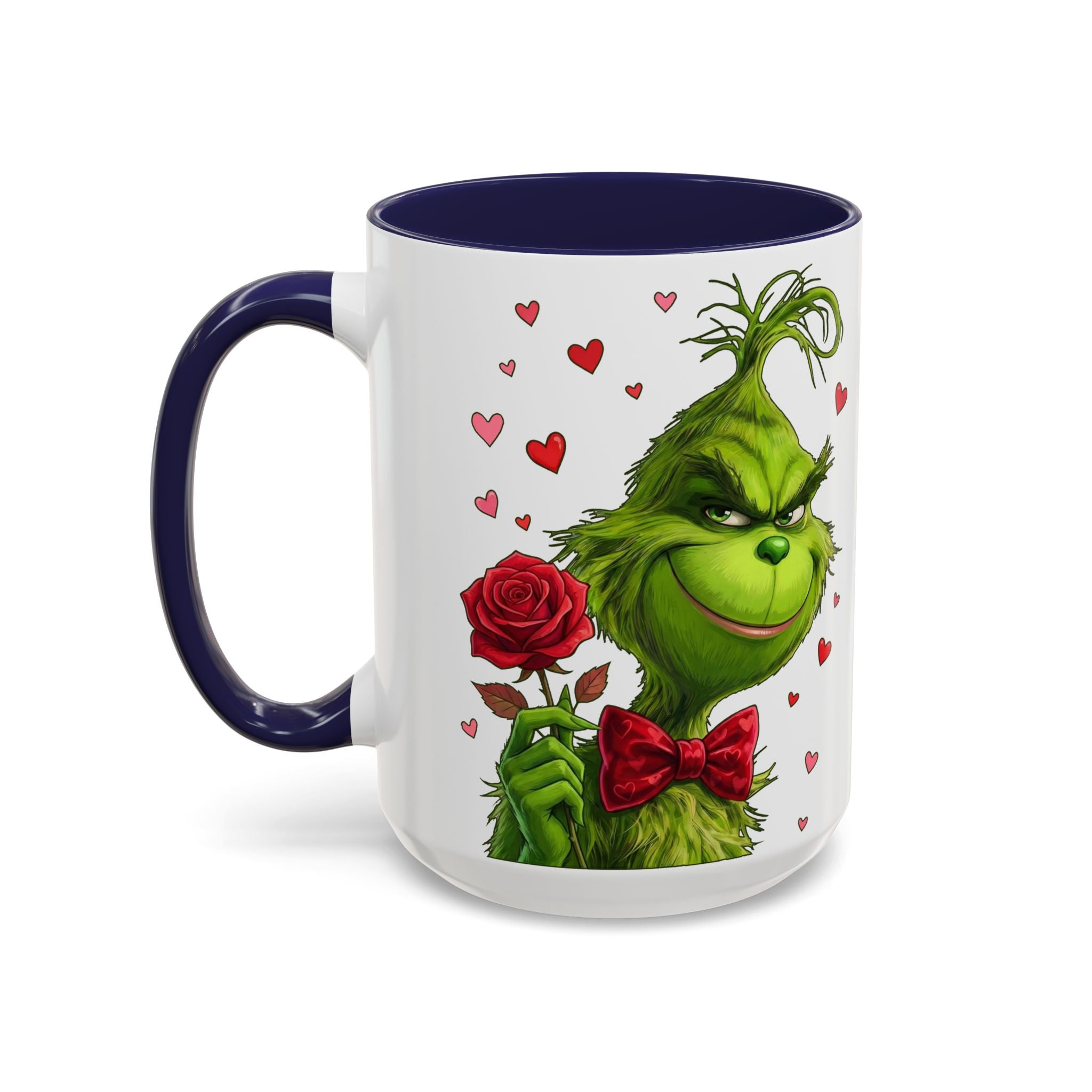 Grinch Holding Rose Mug | Accent Coffee Mug