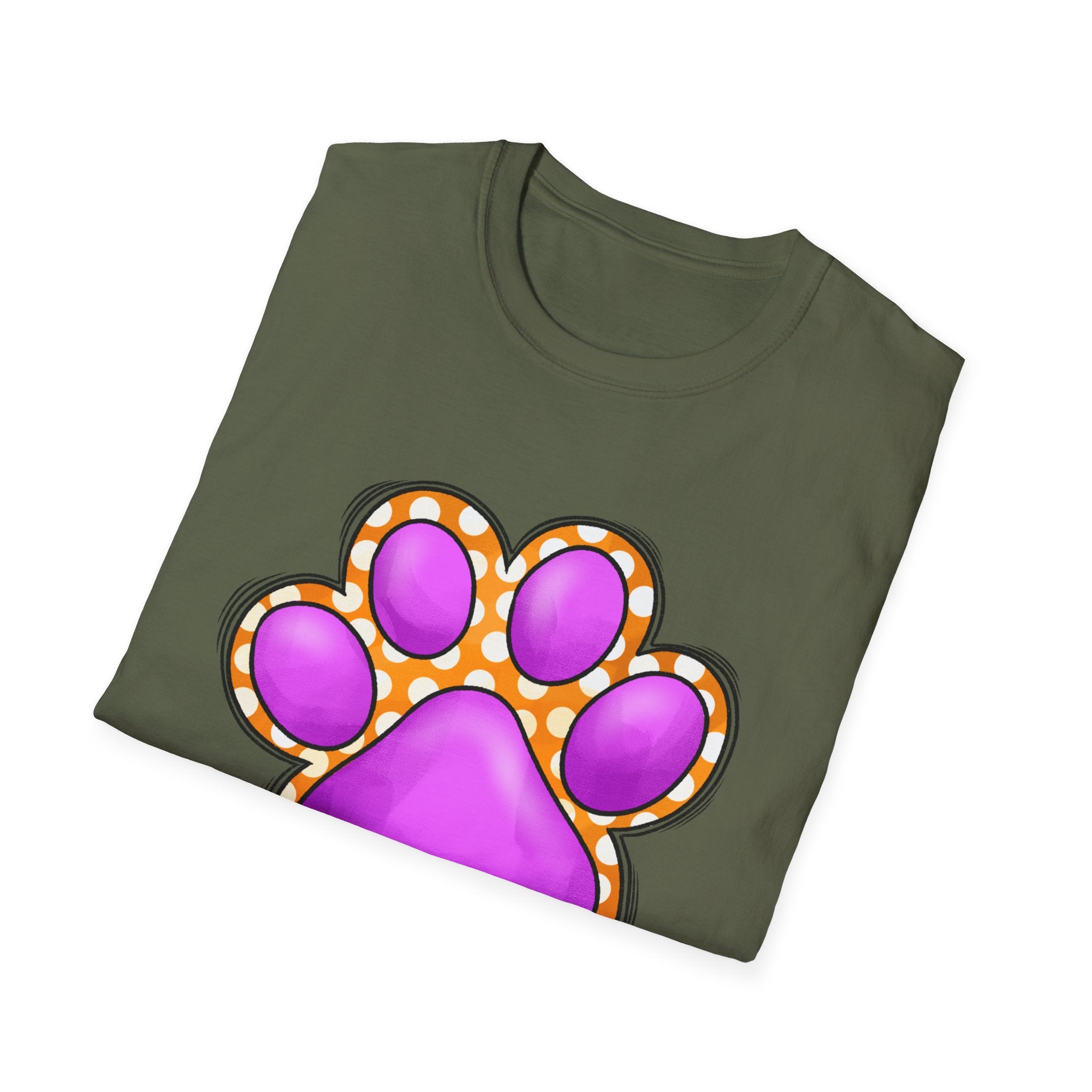 Pink Paw Print T-Shirt | Cute Animal Paw Graphic Tee