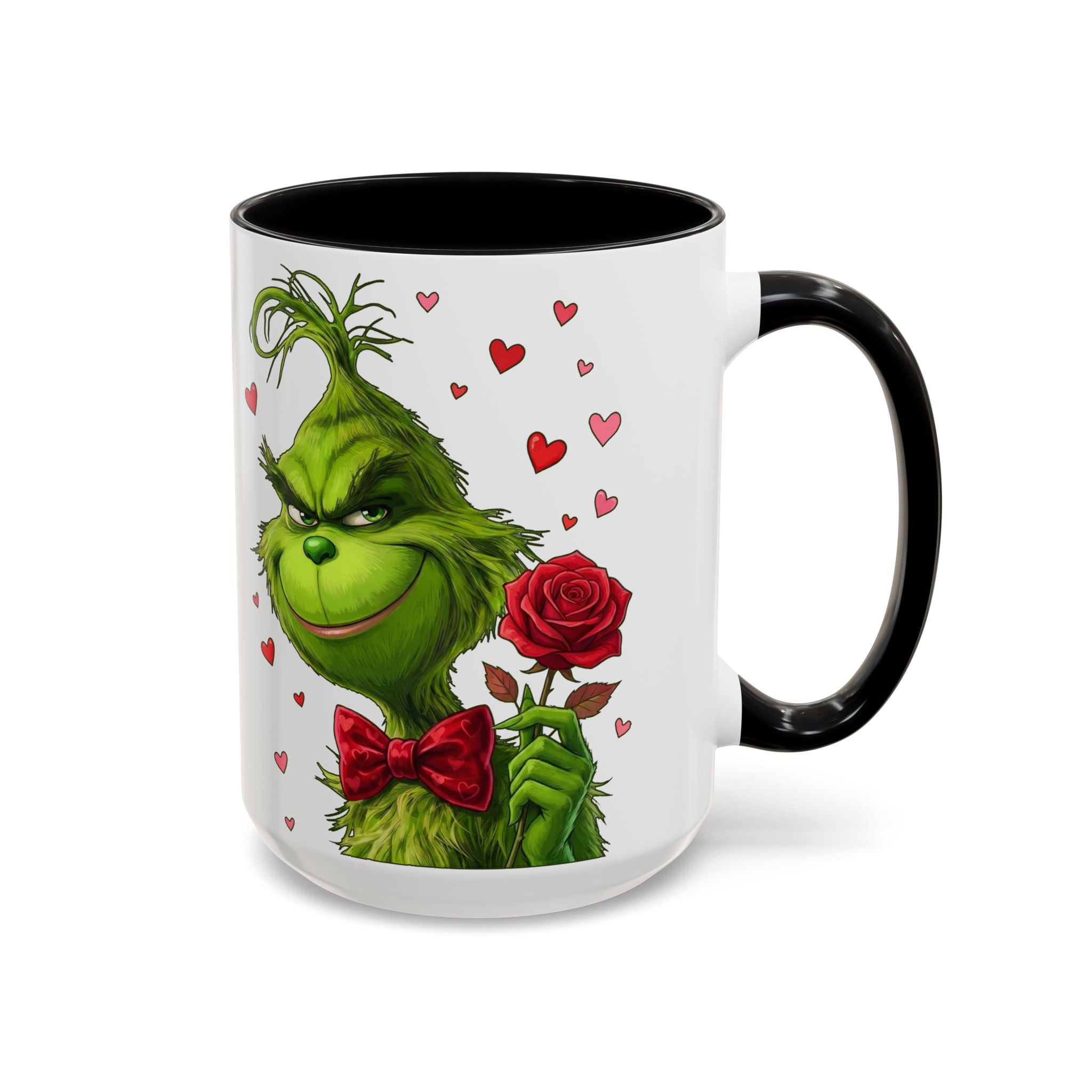 Grinch Holding Rose Mug | Accent Coffee Mug