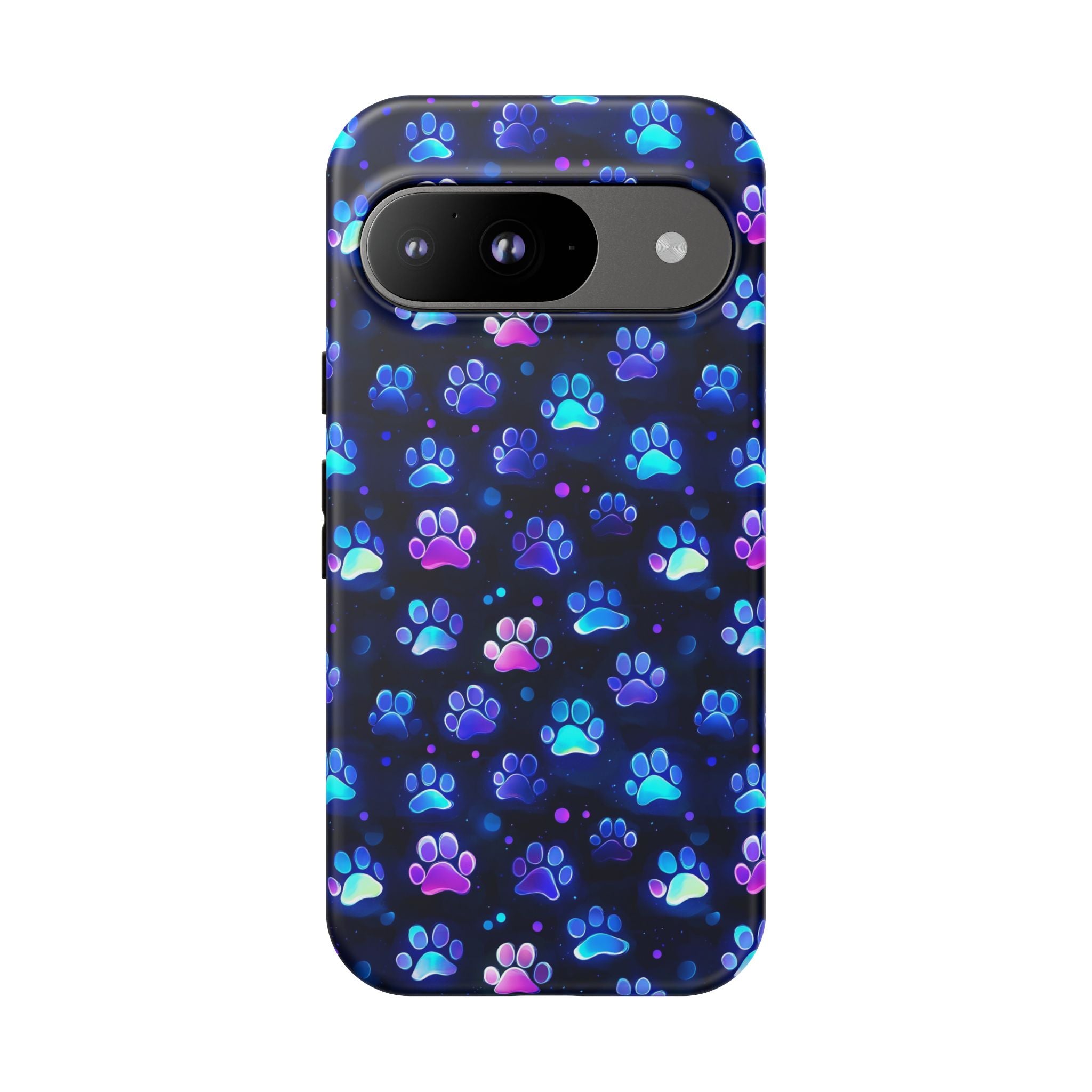 Neon Paw Print Phone Case | Tough Case