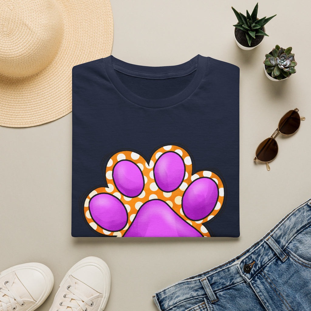 Pink Paw Print T-Shirt | Cute Animal Paw Graphic Tee