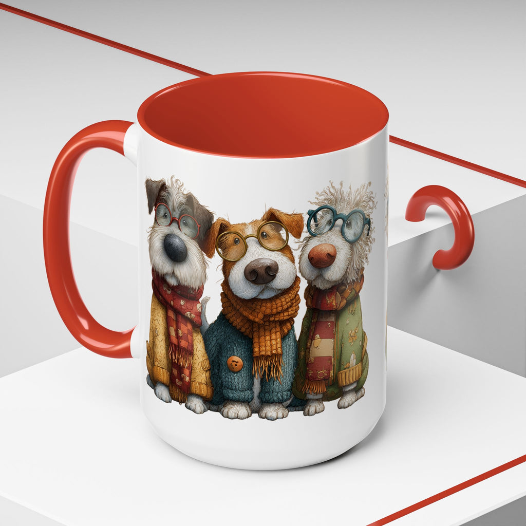 Three Cozy Dogs Mug | Accent Coffee Mug