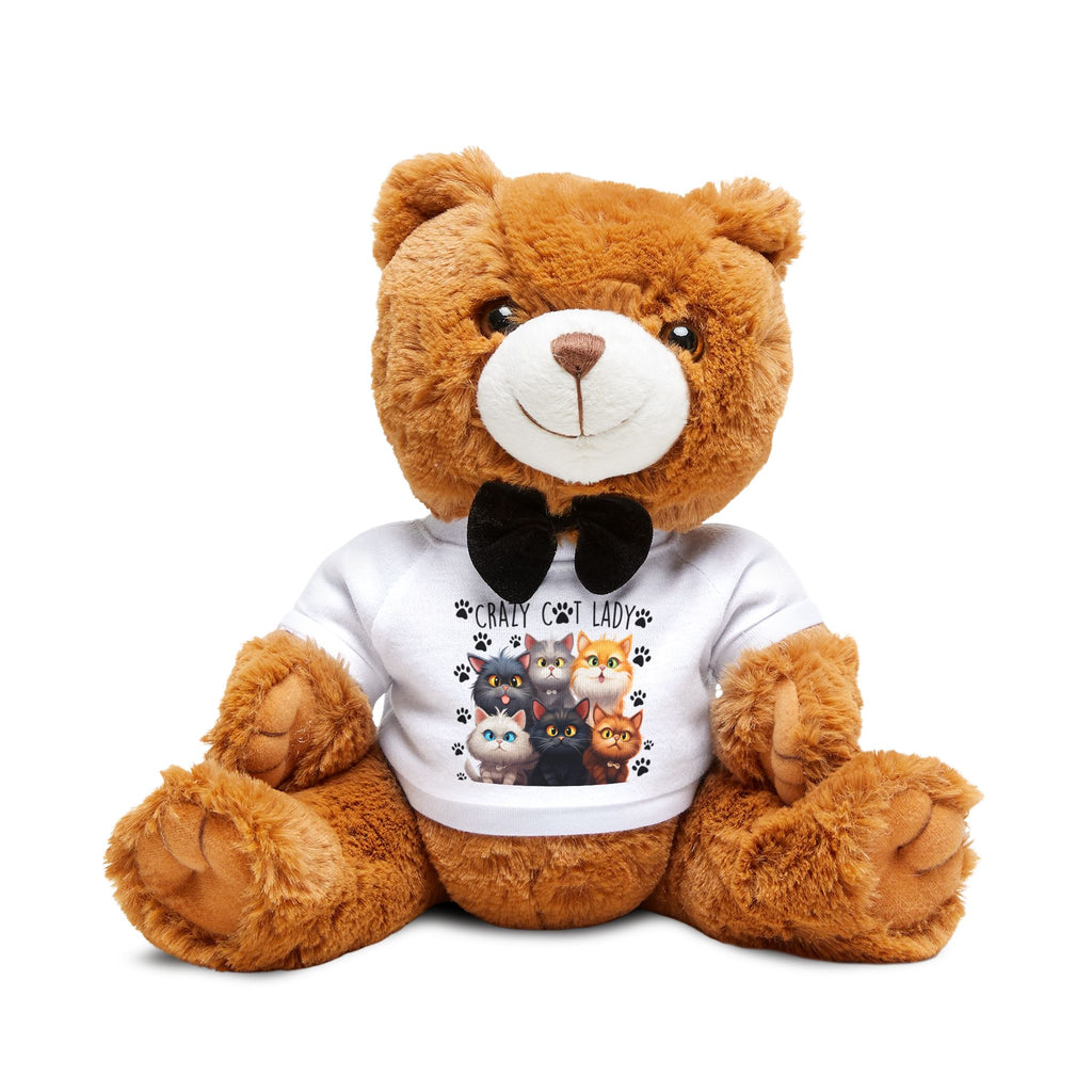 Crazy Cat Lady Kitty Crew graphic Teddy Bear