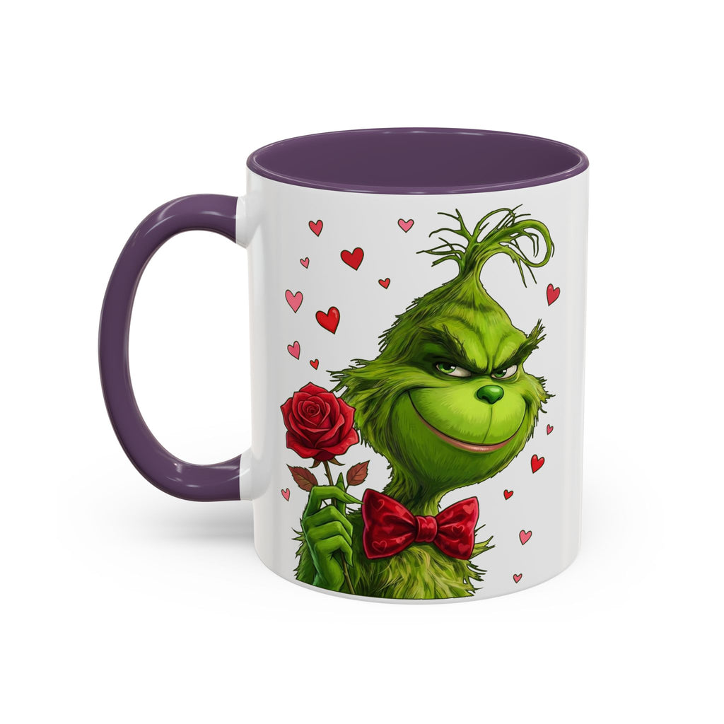 Grinch Holding Rose Mug | Accent Coffee Mug