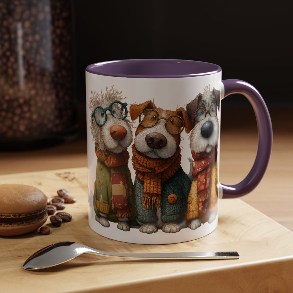 Three Cozy Dogs Mug | Accent Coffee Mug