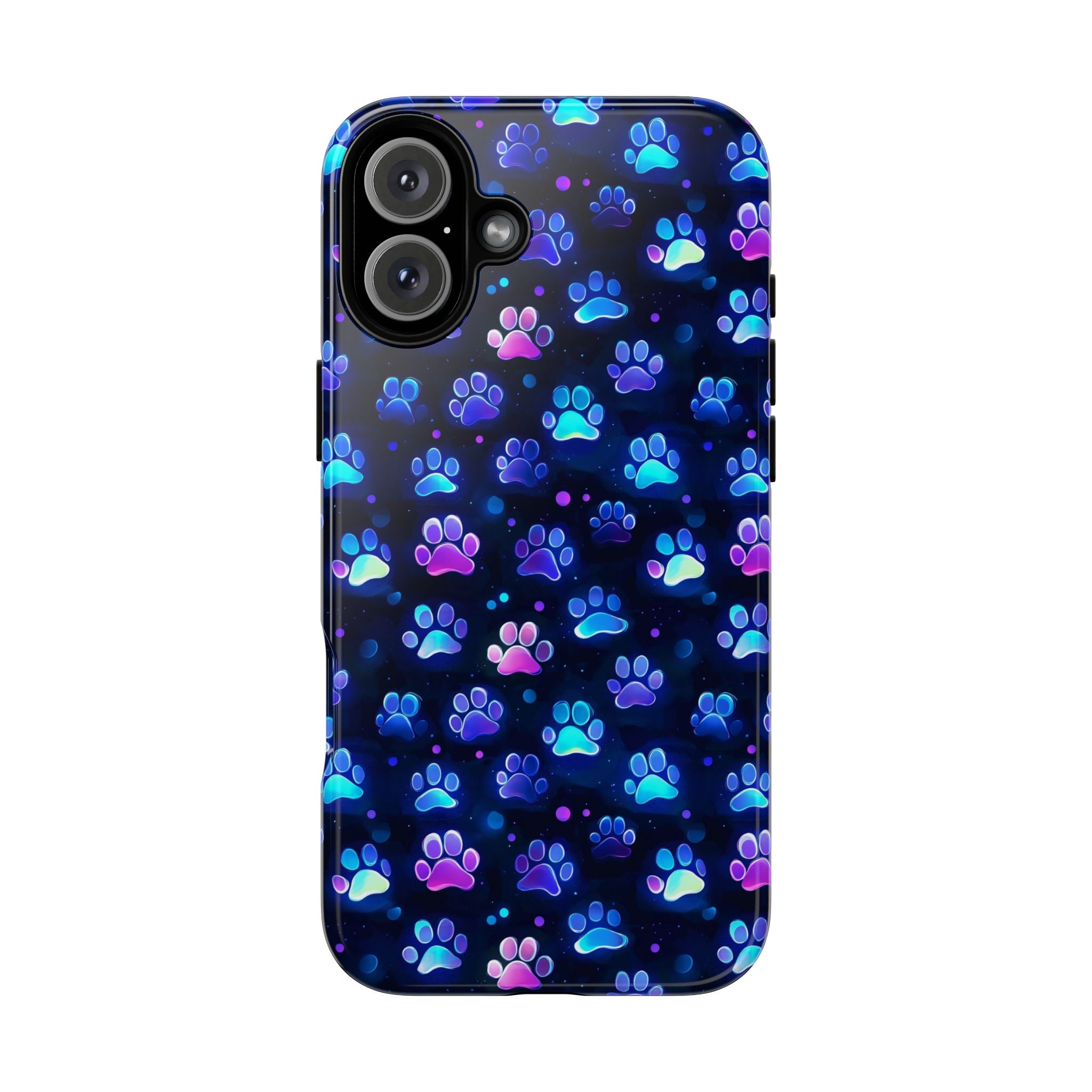 Neon Paw Print Phone Case | Tough Case
