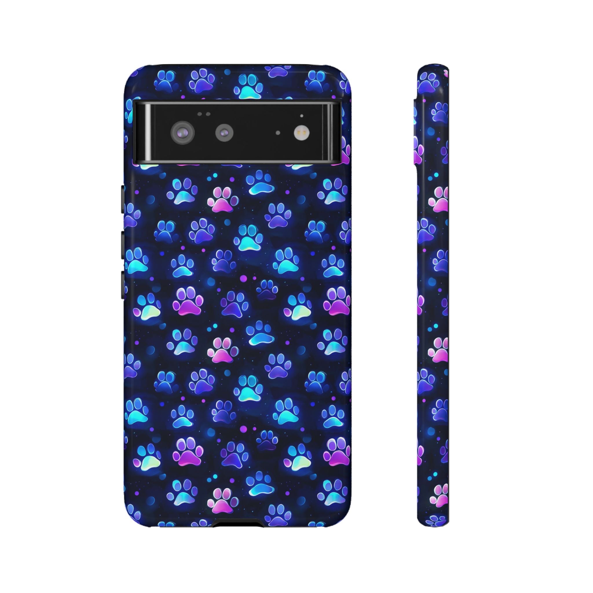 Neon Paw Print Phone Case | Tough Case