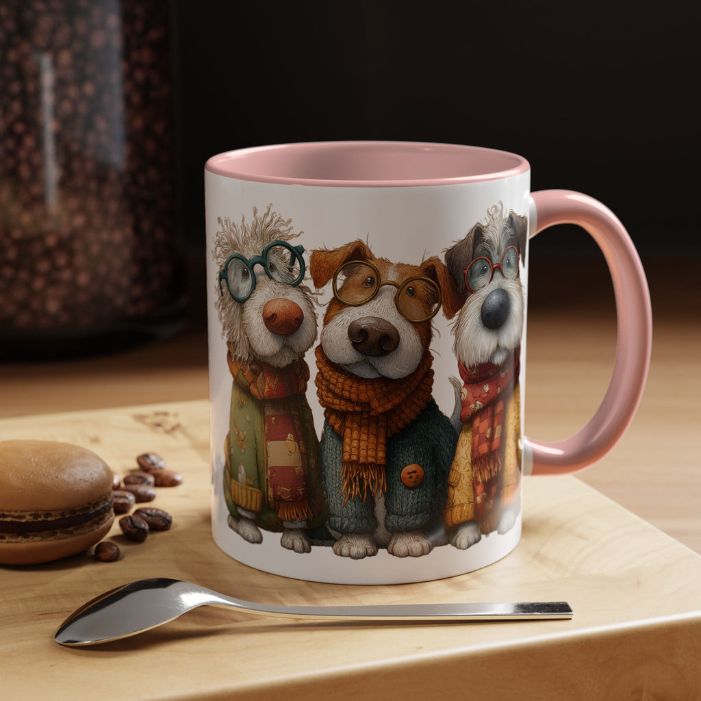 Three Cozy Dogs Mug | Accent Coffee Mug