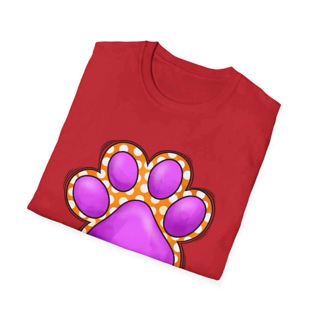 Pink Paw Print T-Shirt | Cute Animal Paw Graphic Tee