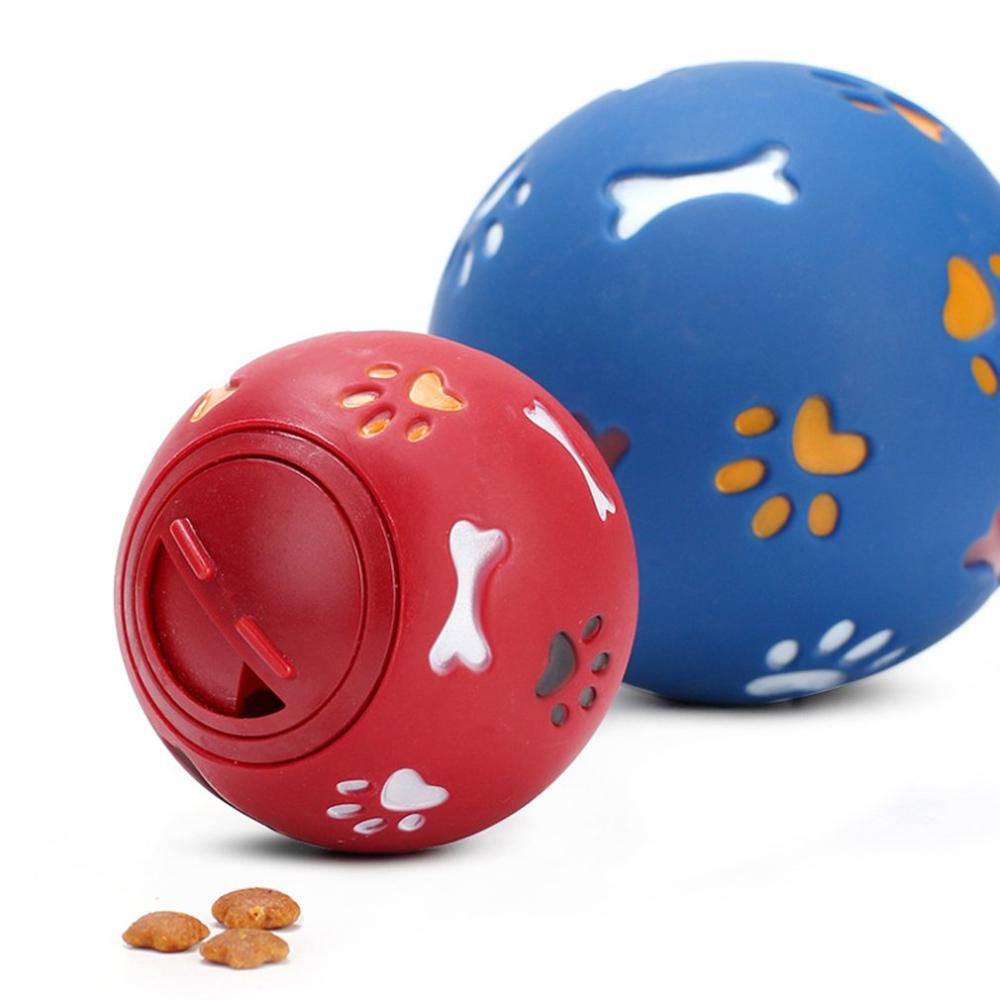 Educational Leaking Food Ball Pet Dog Cat Toys Bite-resistant Rubber IQ Training Toy Interactive Tooth Cleaning Balls Puppy Toys