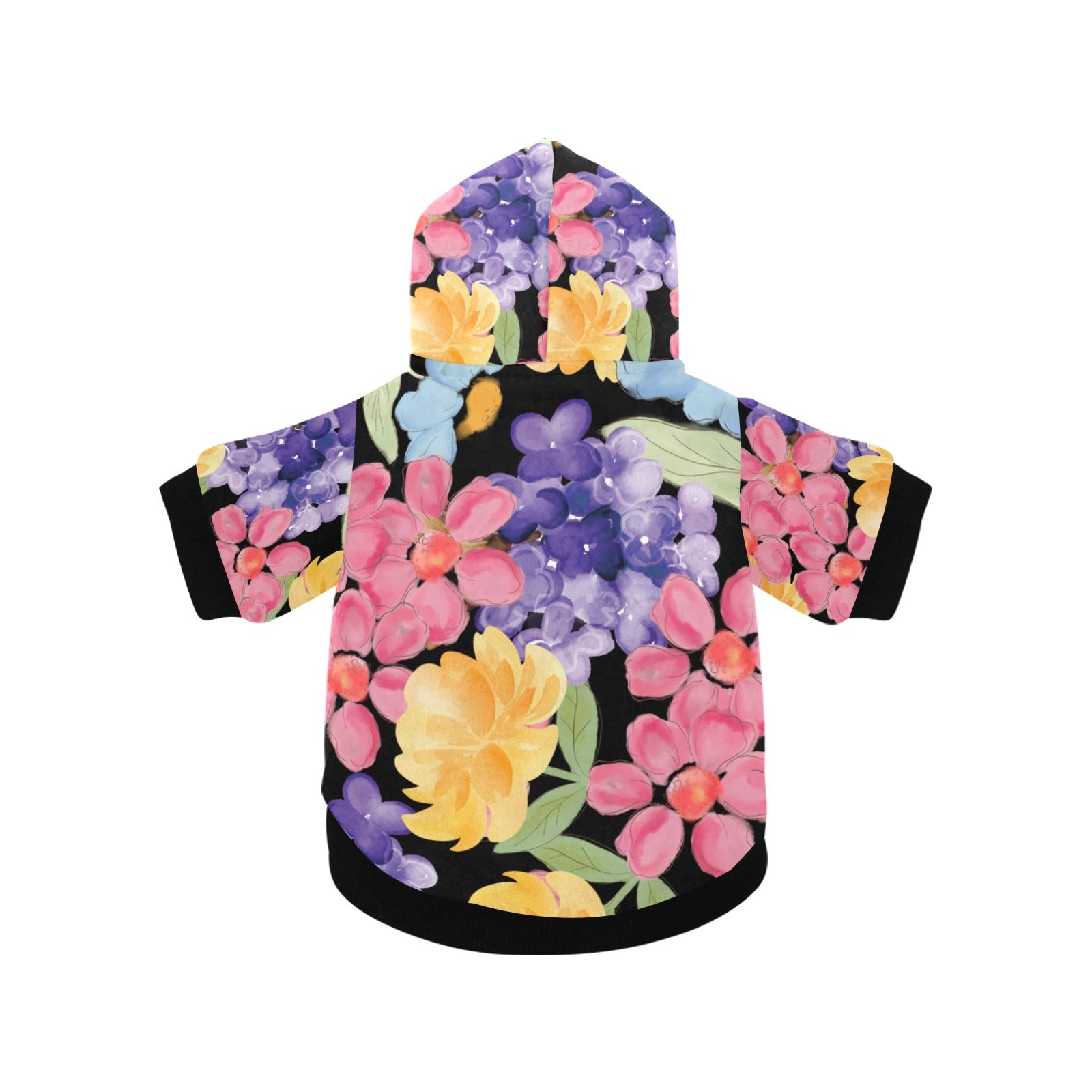 Hawaiian Flowers All Over Print Pet Dog Hoodie