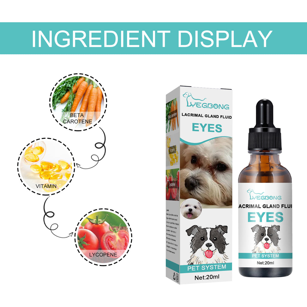 Yegbong Tear Duct Serum For Dogs, Cats And Dogs Removal Eye Poop Pet Topical Eye Tear Stain Serum