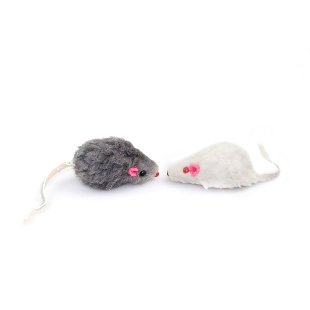 Pet Supplies 12pcs Simulated Rabbit Skin Mouse Combination Cat and Dog Toys