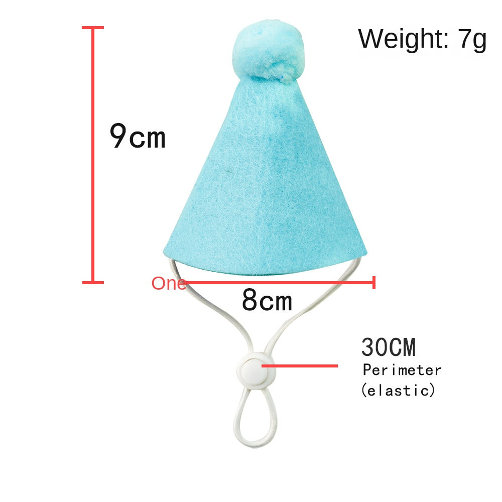 Pet birthday drool scarf cat bib scarf dog cat hat