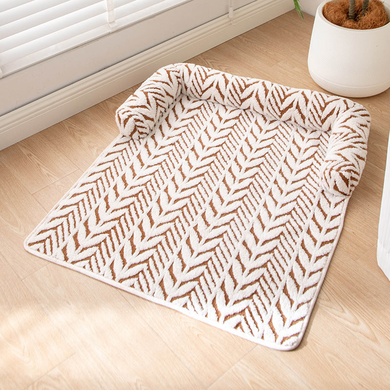 Plush Thick Non-Slip Sofa Pet Mat Dog Bed Pet Pad for Cats and Dogs
