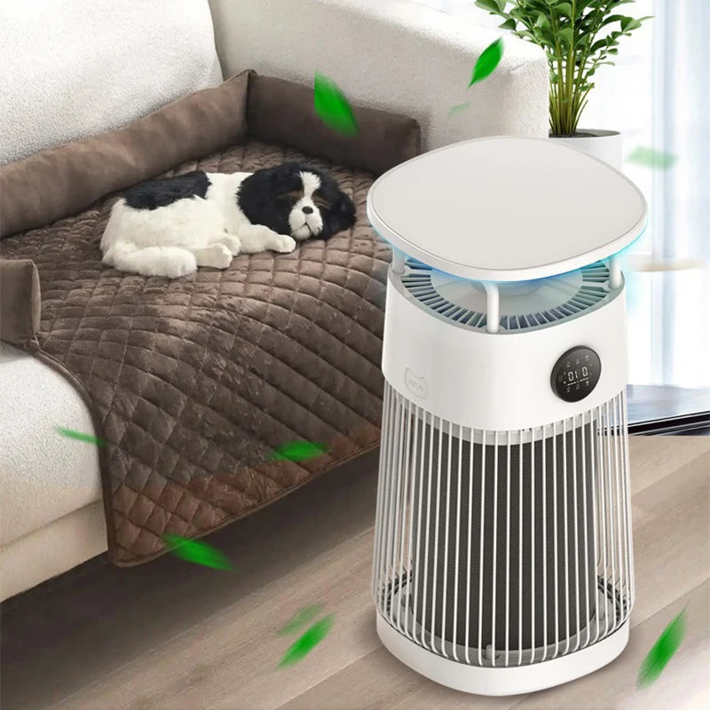 Pet cats use air purifiers to suck cat fur remove odors allergens sterilize and disinfect