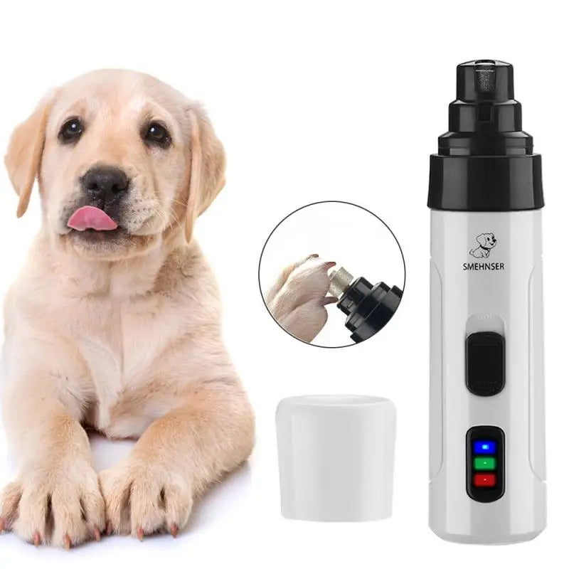 Electric Pet Cat Dog Nail Grinding Machine Nail Clippers Professional Mute Painless Dog Cat Paws USB Rechargeable Nail Trimmer