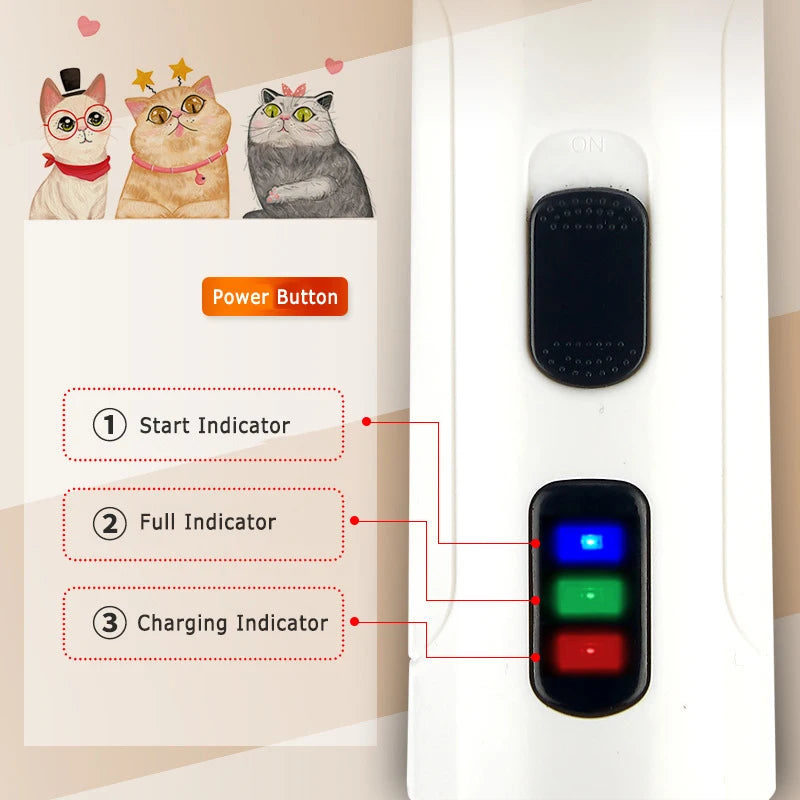 Electric Pet Cat Dog Nail Grinding Machine Nail Clippers Professional Mute Painless Dog Cat Paws USB Rechargeable Nail Trimmer