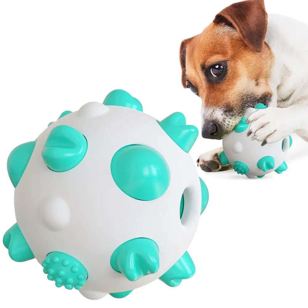 Dog Cat  Rolling Ball Toy Rubber Training Toys Funny Nipple Rolling Ball