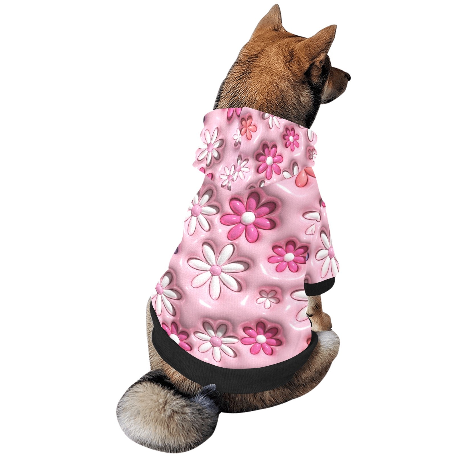 Flowers All Over Print Pet Dog Hoodie