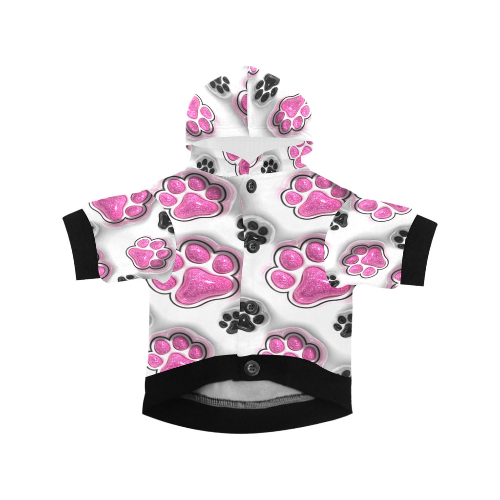 Paw Paw All Over Print Pet Dog Hoodie