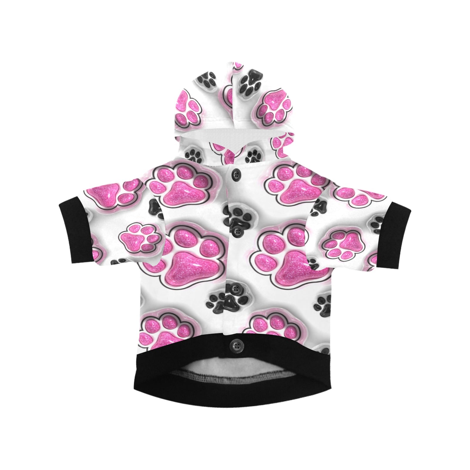 Paw Paw All Over Print Pet Dog Hoodie