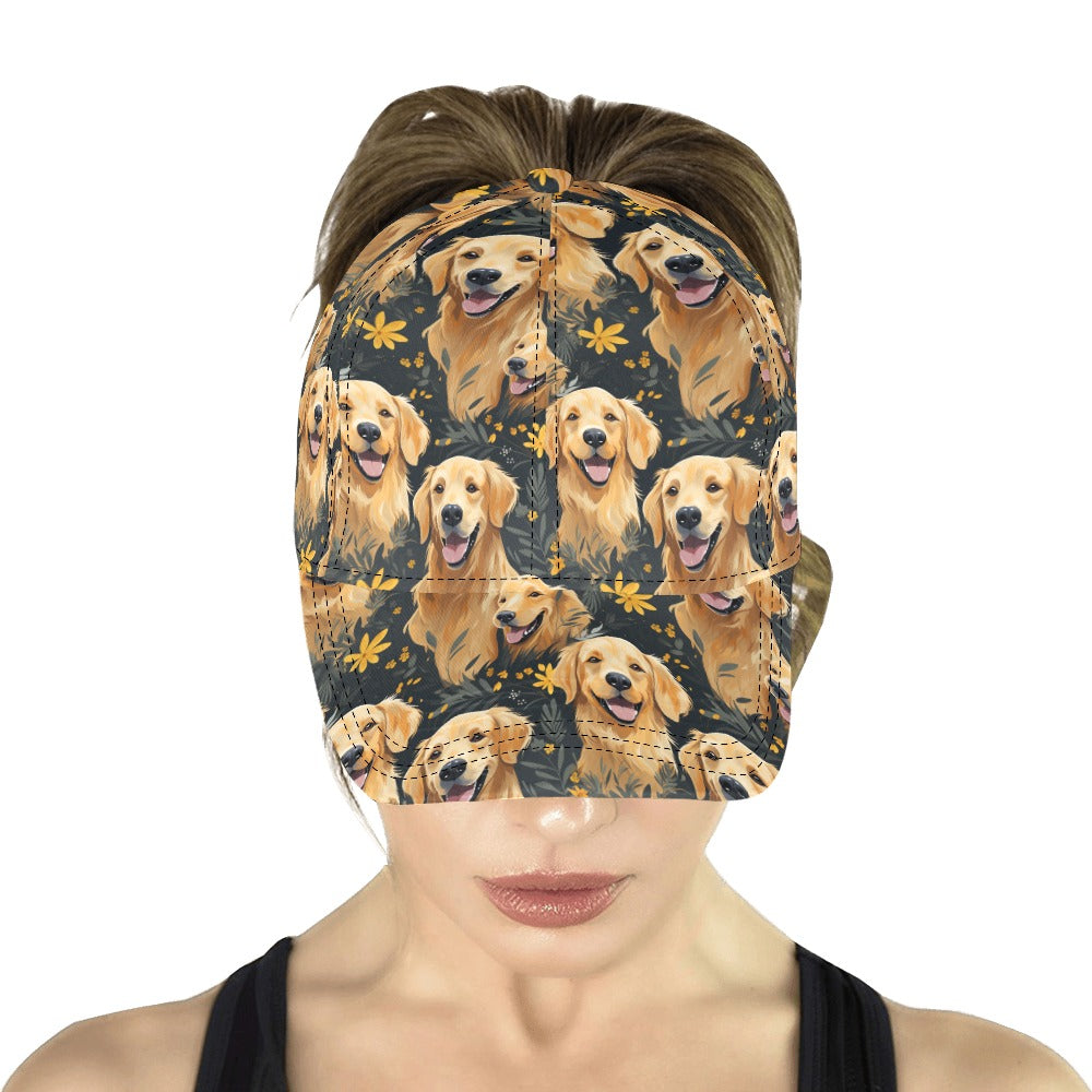 Golden Retriever All Over Print Mom and Dad Cap #Dogs #GoldenRetriever