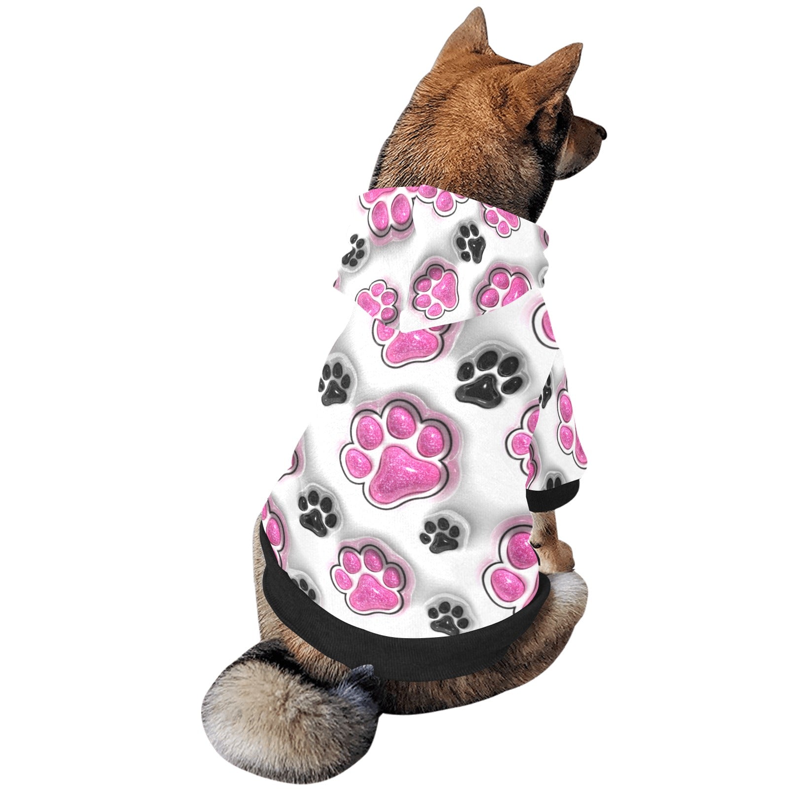 Paw Paw All Over Print Pet Dog Hoodie