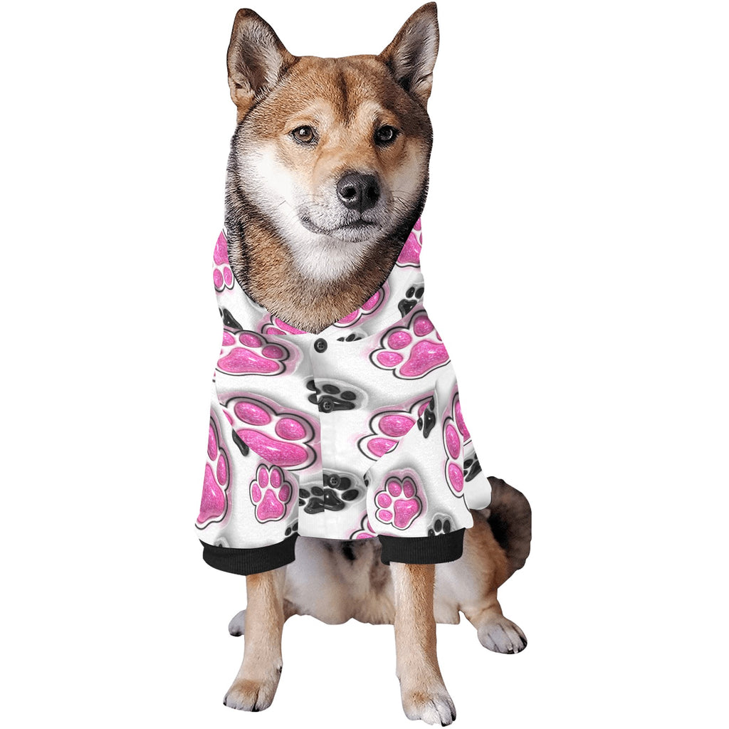 Paw Paw All Over Print Pet Dog Hoodie