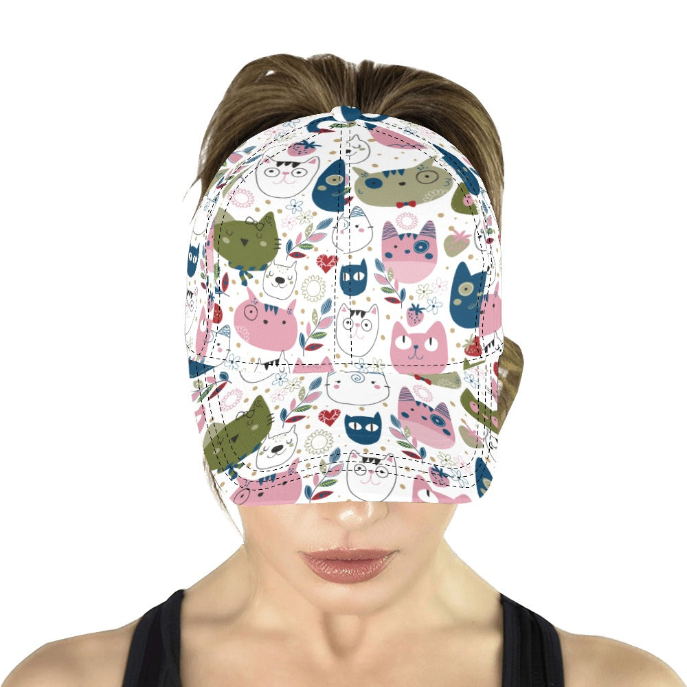 Kitty Kitty  Kitty All Over Print Mom and Dad Cap #Cats #Kitty