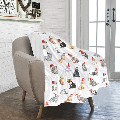 Christmas Puddy Cats Ultra-Soft Micro Fleece Blanket 32*48