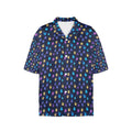 Neon Paw Prints Women's All Over Print Hawaiian Shirt （Made in USA) Free Shipping